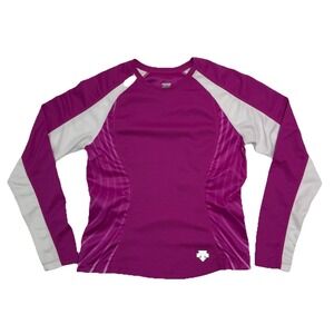 Descente Pullover Base-Layer Womens Small Pink/Purple Performance Activewear Top